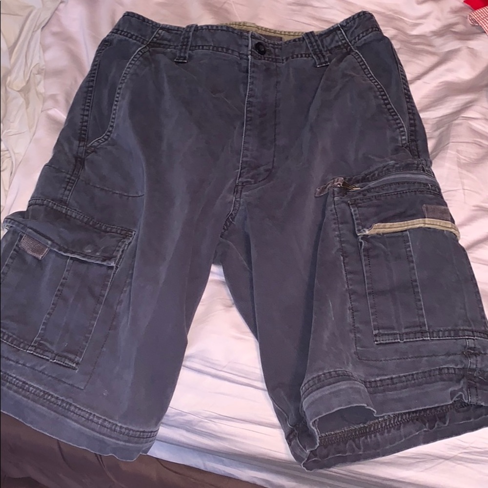 Navy blue cargo shorts